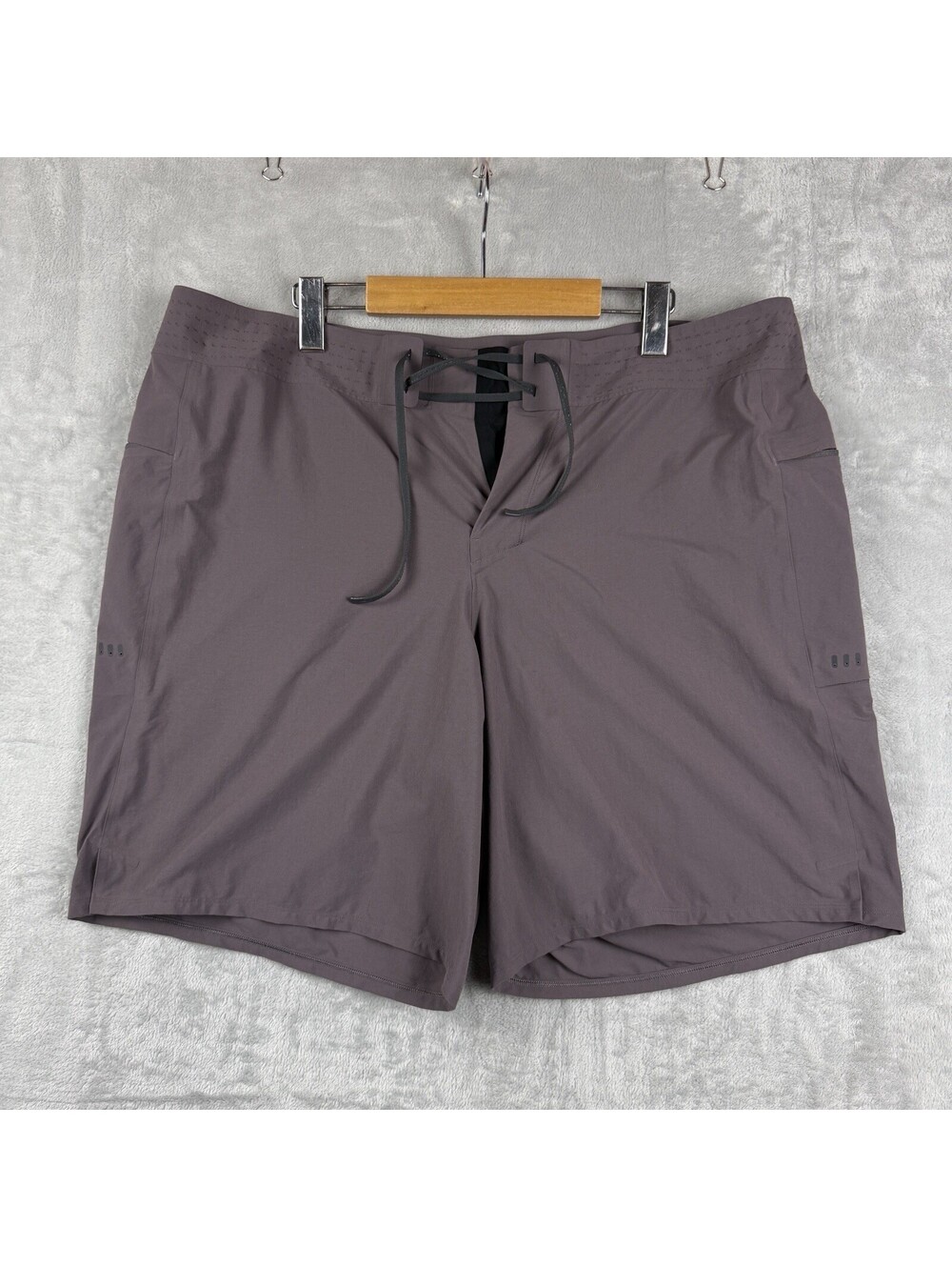 Lululemon Current State Board Shorts Mens 38 Purple Drawstring Tech Swim Trunks